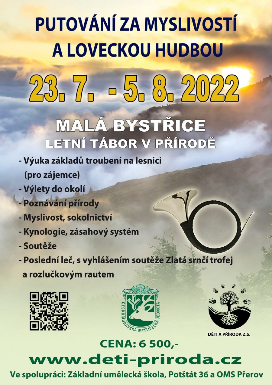 Letní tábor 2022: Po stopách mysliveckých tradic a lovecké hudby